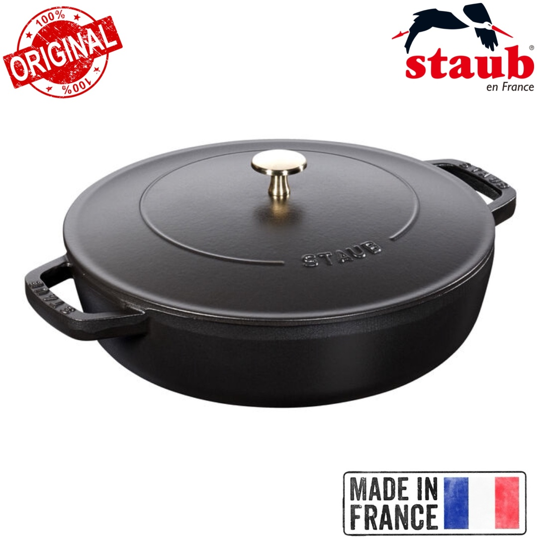 Сотейник 3.7 л, Staub France Chistera Black чугун
