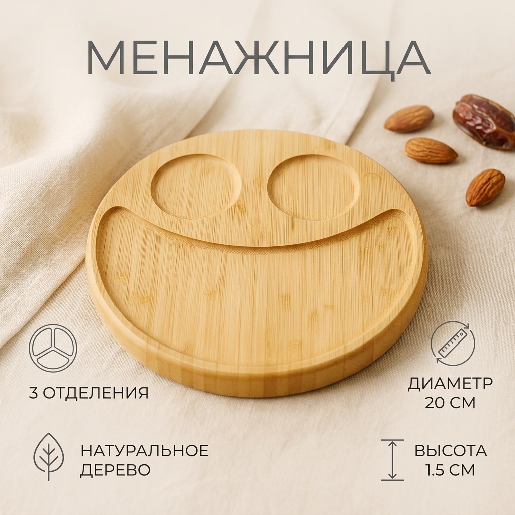 Менажница 6980357723255 круглая 1 шт