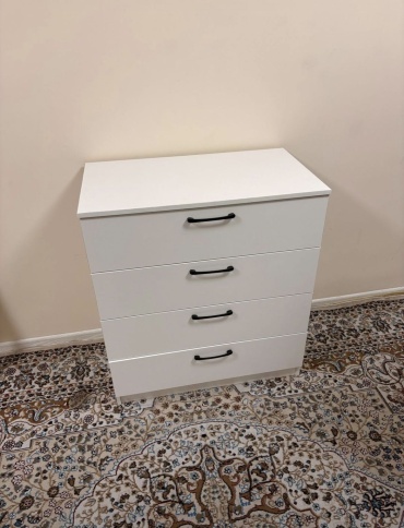 Комод A STEEL 688956682, 80x45x90 см, белый