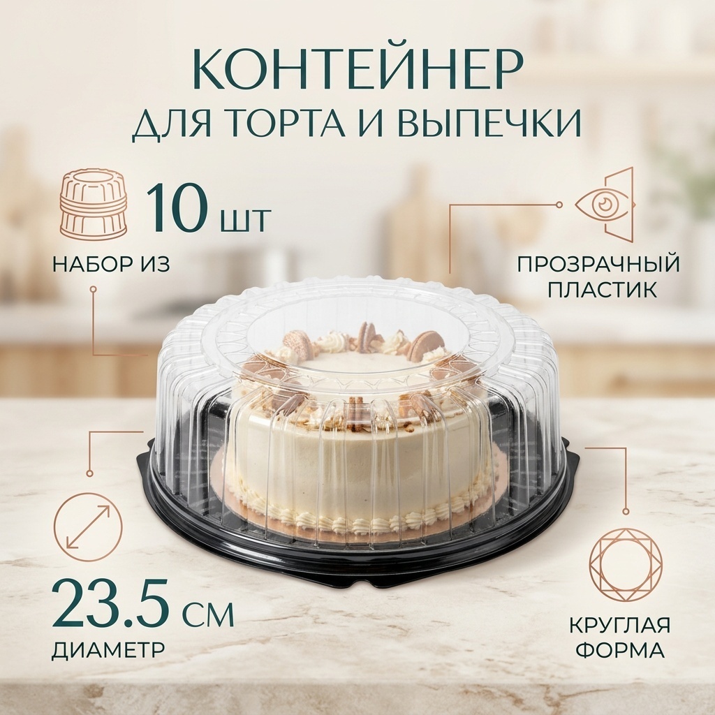 Контейнер 320414113 прозрачный 10 шт