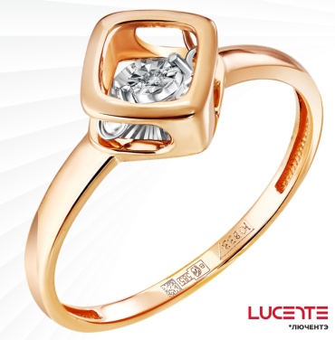 Lucente Бриллианты Якутии RIN-LU-585-039661-175 размер 17.5 вес 1.3 г золото, бриллиант