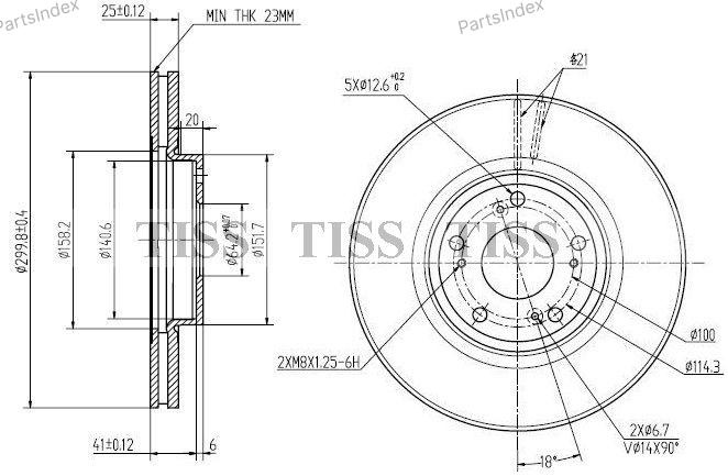 JD Диск Тормозной JBD0035