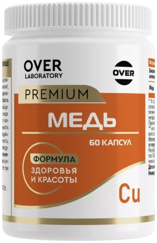 OVER Меди глюконат капсулы 60 шт