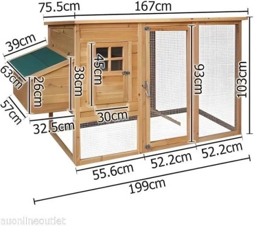 Клетка дерево, металл 150x100x100 см