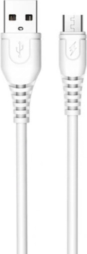 Кабель micro-USB 2.0 (F), 0.9 м, белый