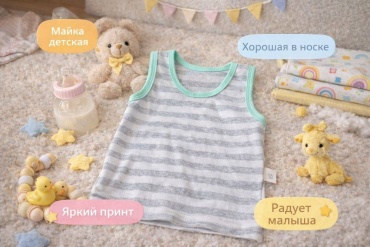 Майка серый, мятный