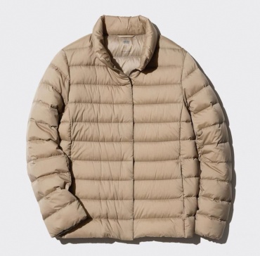Демисезонная куртка Uniqlo бежевый