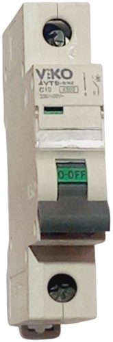VIKO автоматический выключатель 1P 10 A, 4.5 кА, 220/400 В