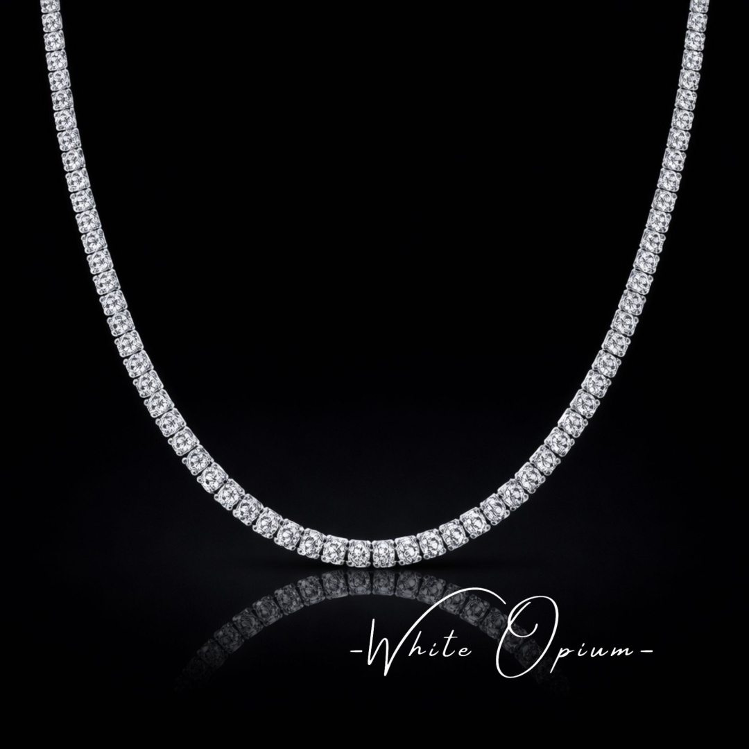 Чокер White Opium Chok8658 длина 41 см вес 20 г серебро, муассанит