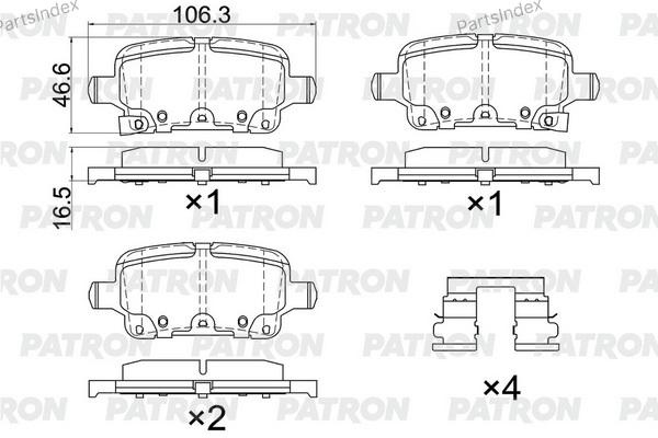 Колодки PATRON PBP290