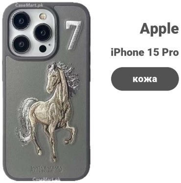 Чехол Santa Barbara Polo & Racquet Club для Apple iPhone 15 Pro серый