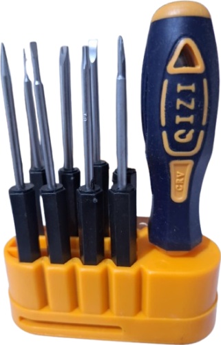 Gizi отвертка с насадками 9036-9PCS SL2х60 мм
