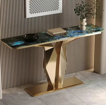 Консоль 0285ck, 160х35x85 см, мультиколор, голубой