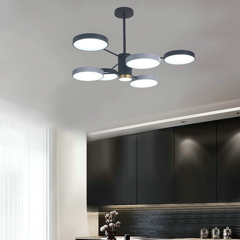 Люстра потолочная LED, кол-во ламп: 6 шт