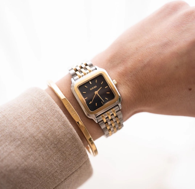 Кварцевые BURKER Macy Black Gold Silver нержавеющая сталь