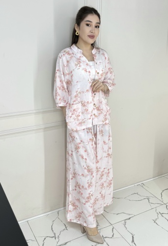 Костюм повседневный Swan fashion бледно-розовый