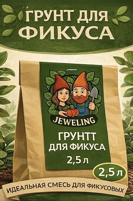 Грунт Jeweling грунт для фикуса 2.5 л