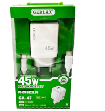 GERLAX GA-47 USB, USB Type-C 45 Вт белый