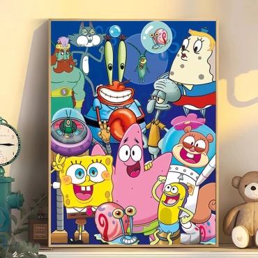 OCEAN SpongeBob холст на подрамнике 50x40 см
