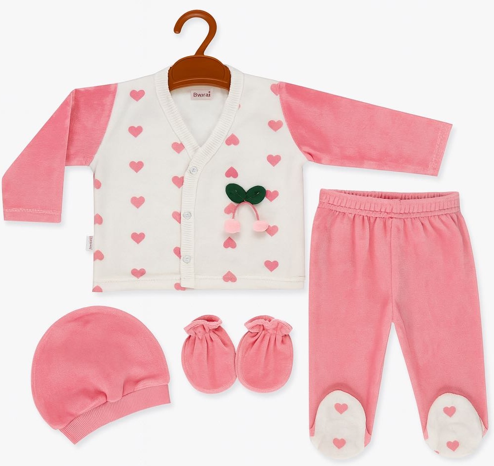 Комплект Hello Kitty белый, персиковый