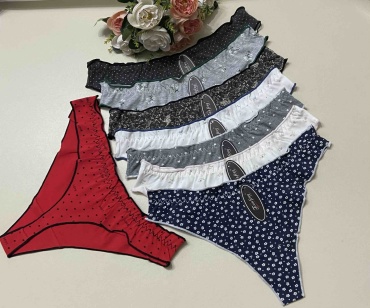 Стринги Lulustore синий, красный