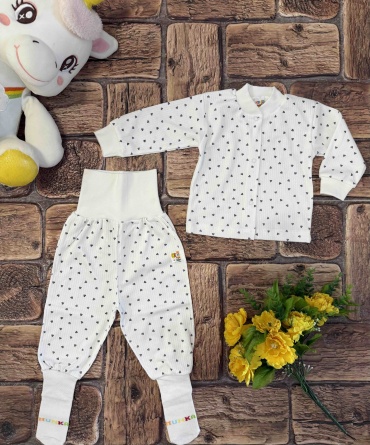 Комплект Munka Kids белый, фиолетовый
