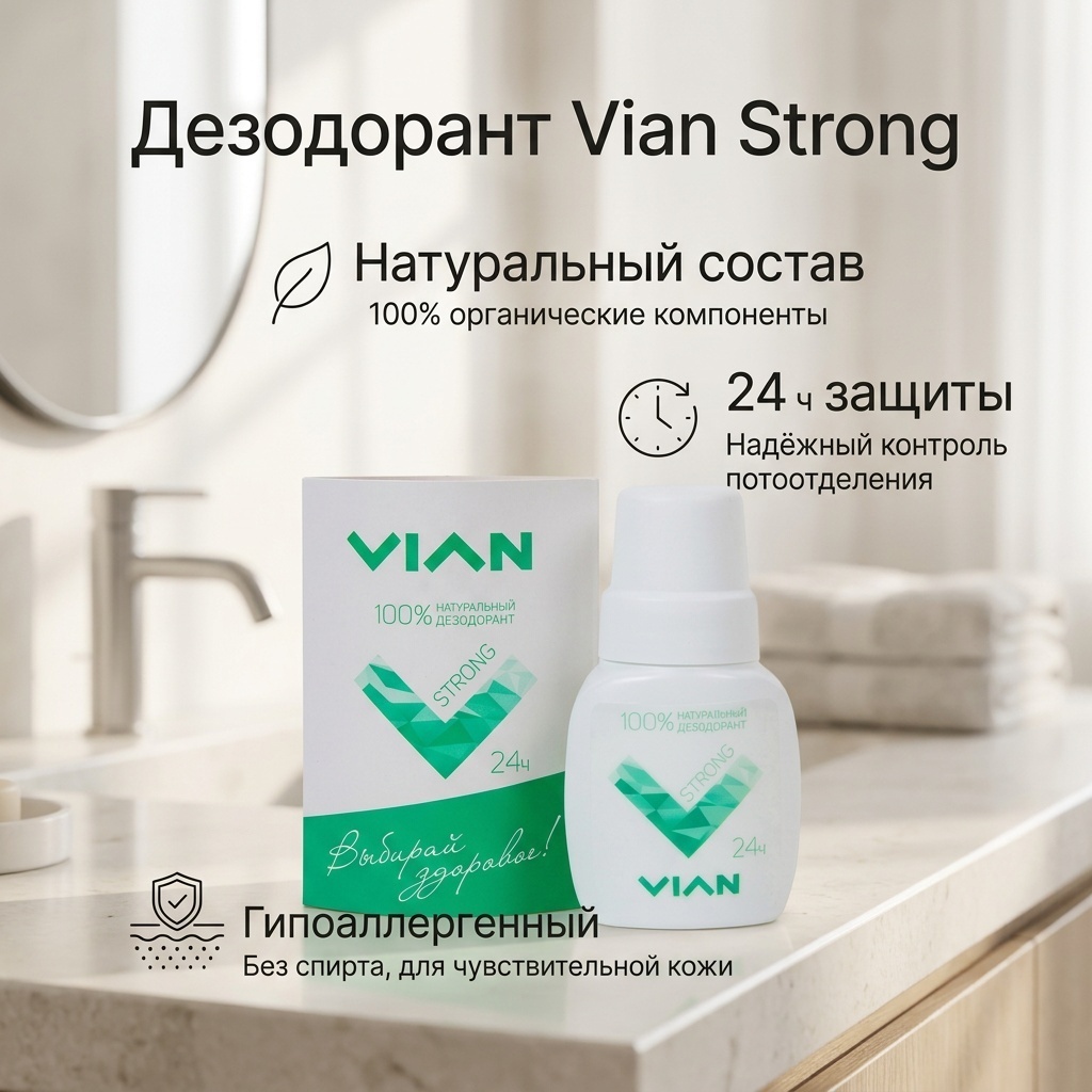 Vian Strong дезодорант унисекс 50 мл