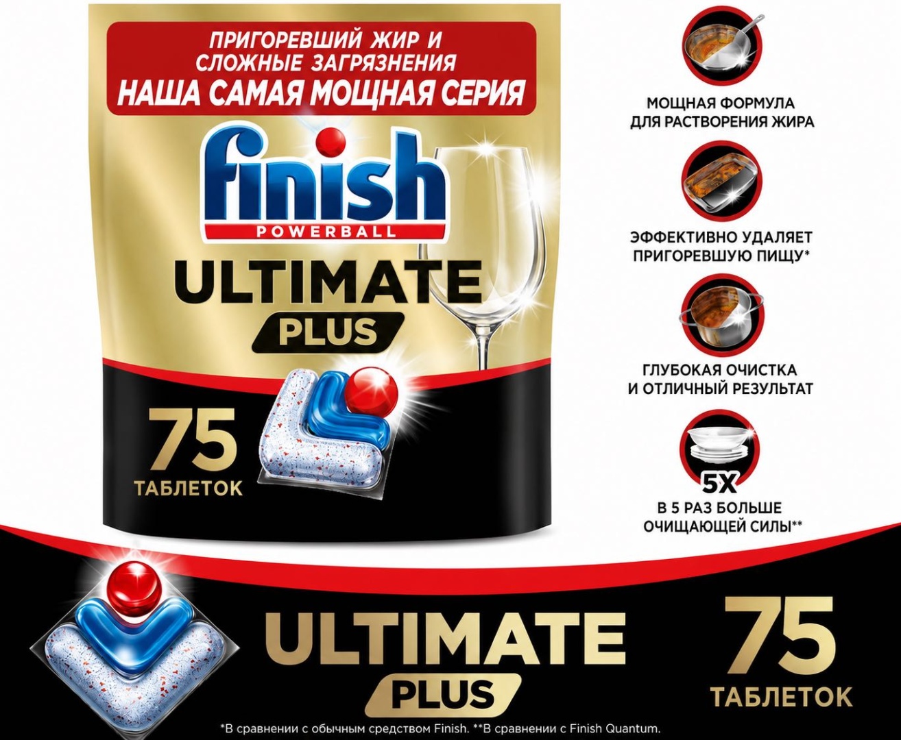 Таблетки Finis ULTIMATE PLUS 75 шт