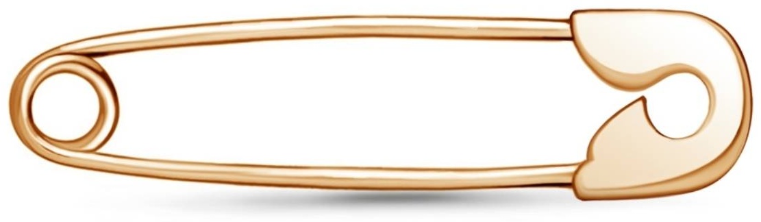 Булавка AQUAMARINE JA72589 вес 0.7 г серебро, без вставок