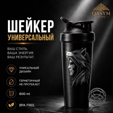 Шейкер 30461986_933085378 600 мл черный