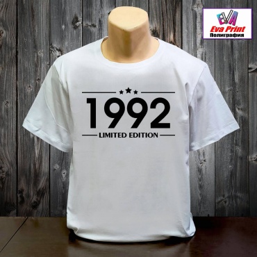 Футболка Eva Print Limited edition 1992. белый