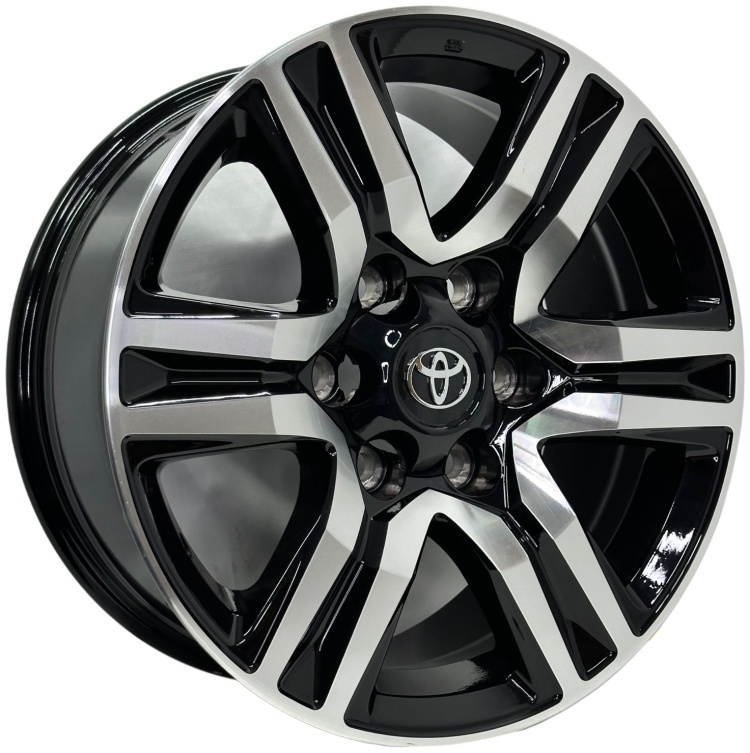 Top Grade 718WW 7.5x17/6x139.7 D106.1 ET25 4 диска черный, серебристый