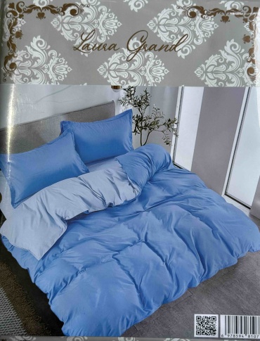 Комплект Laura Grand Однотонные 1.5-спальный сатин, 1 наволочка: 50x70 см