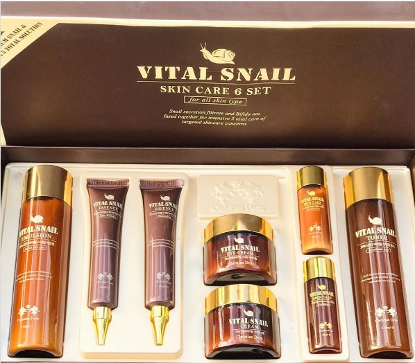 ANJO Christian Dean Vital Snail Skin Care 6 Set набор по уходу за лицом для женщин