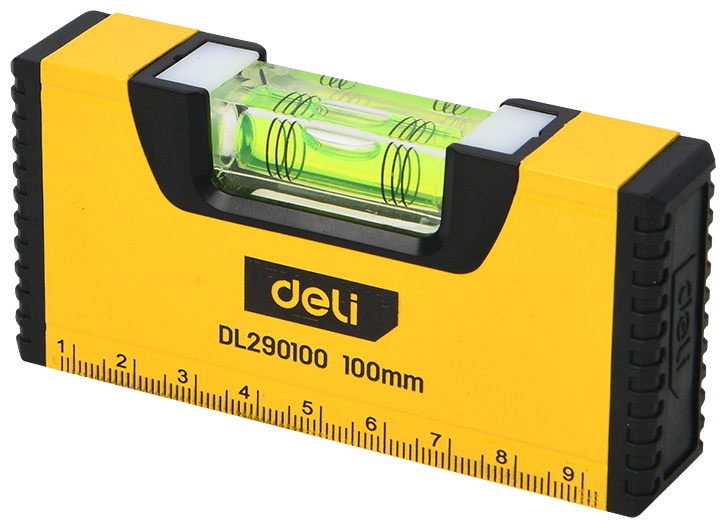 DELI уровень пузырьковый DL290100 10 см