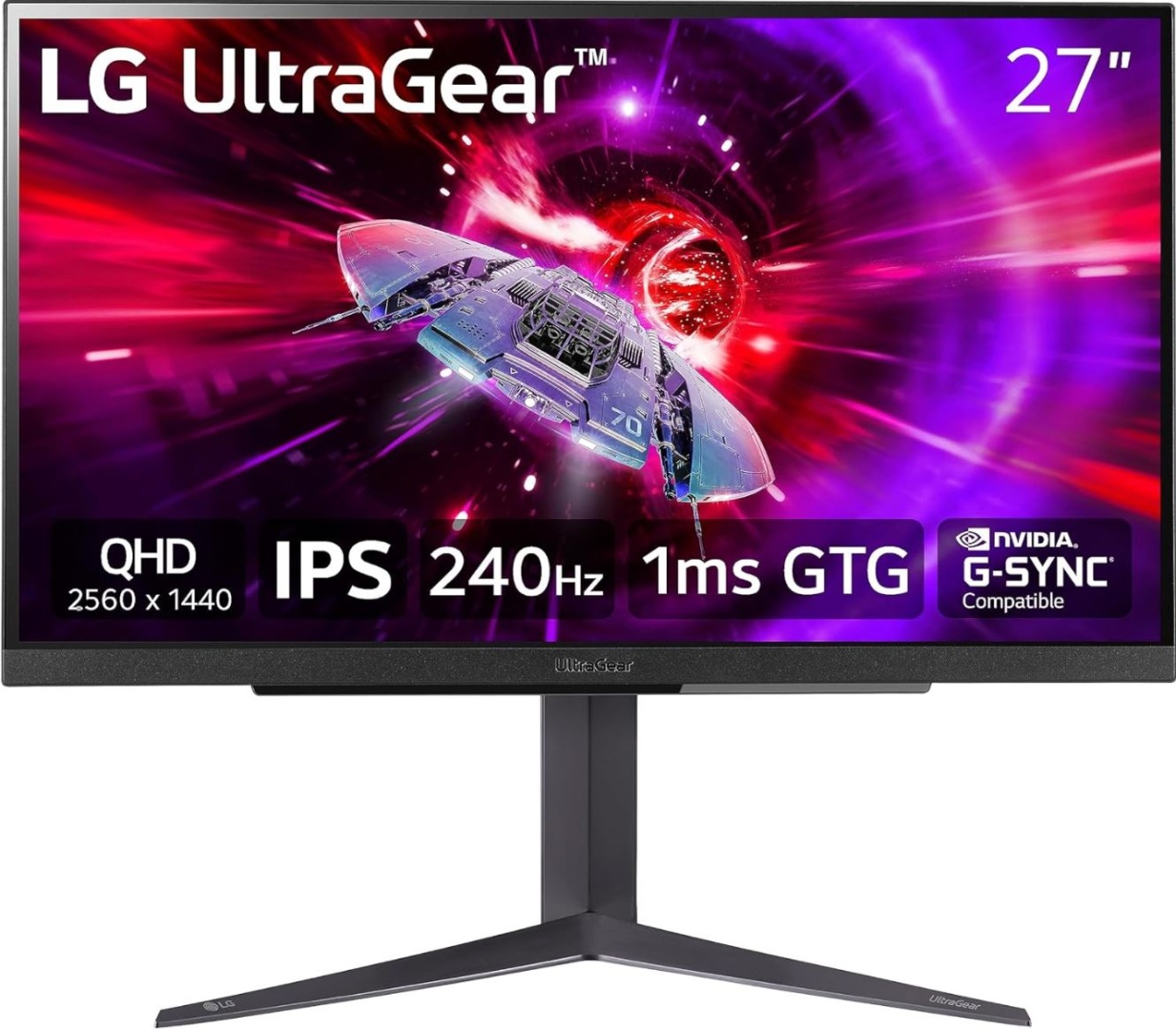 Монитор 27" LG 27GR83Q-B черный