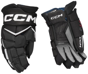 CCM перчатки хоккейные JETSPEED FT8 JR белый, черный 12