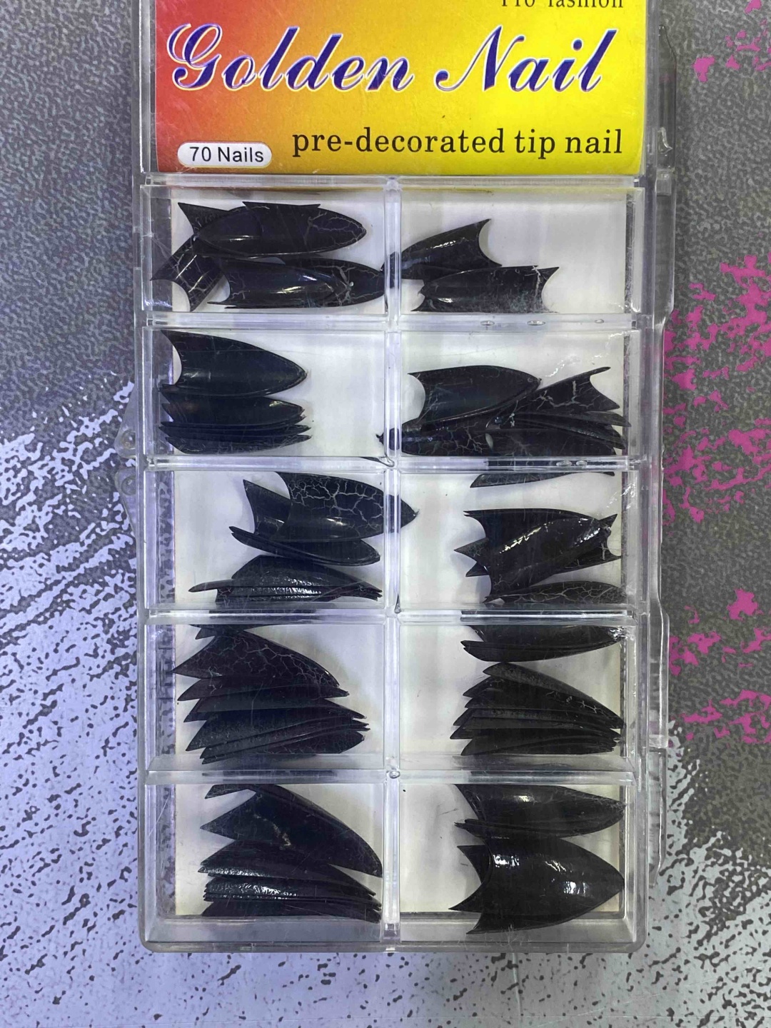 Golden nail верхние формы, типсы средние 70 шт