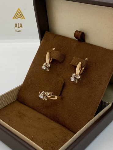 AIA GOLD AS-98 вес 4.8 г золото, фианит