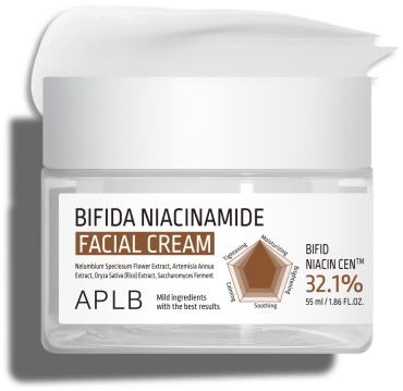 APLB крем Bifida Niacinamide Facial Cream для лица, для носогубной области 55 мл