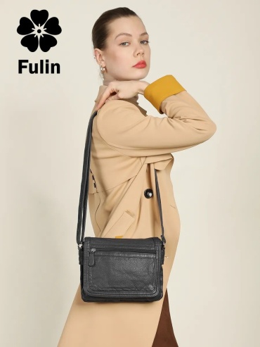 Сумка кросс-боди FULIN экокожа черный