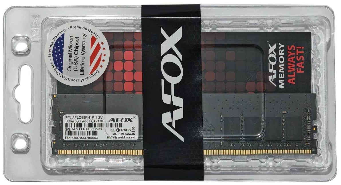 Оперативная память AFOX AFLD48FH1P 8 Гб