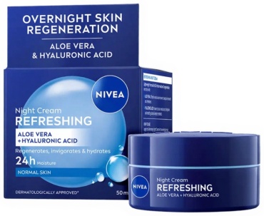 NIVEA крем Ночной крем для лица REFRESHING для нормальной кожи для лица 50 мл