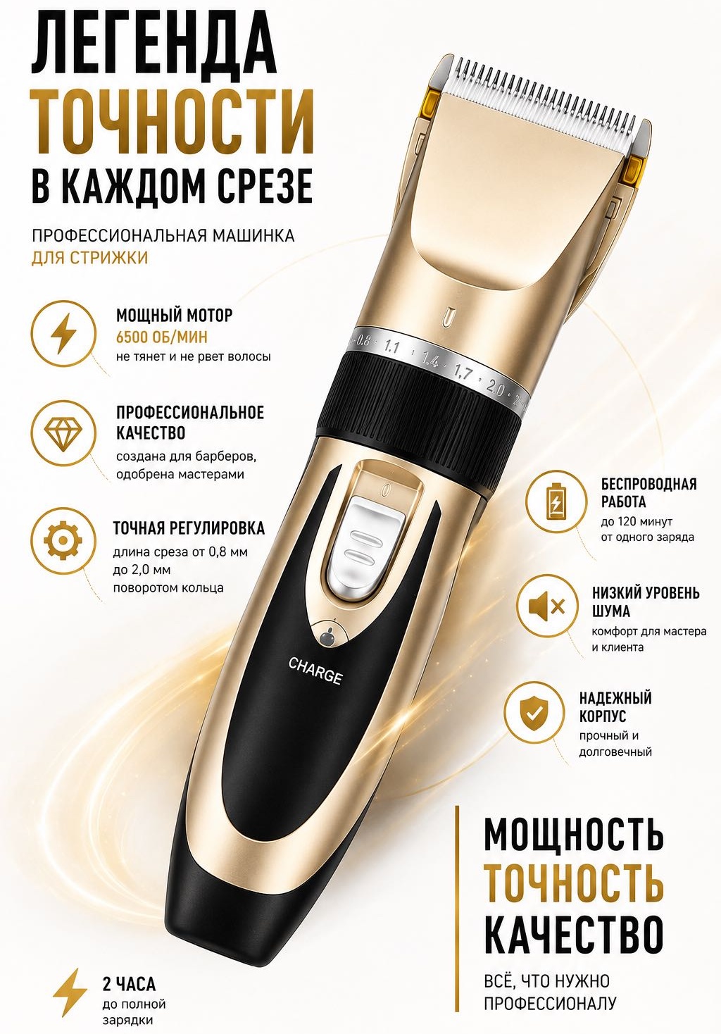 STELON машинка для стрижки 6066 черный