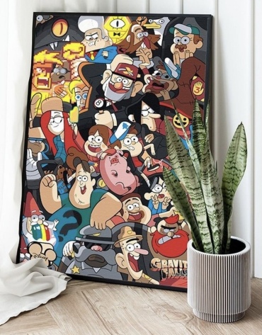 Картина по номерам ALUNA Gravity Falls холст на подрамнике 60x40 см