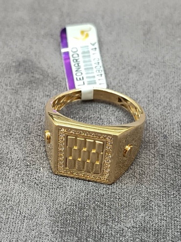 Печатка ӘWEQEЙ 901835 размер 20 вес 4.99 г золото, фианит