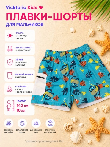 Шорты Vicktoria Kids бирюзовый