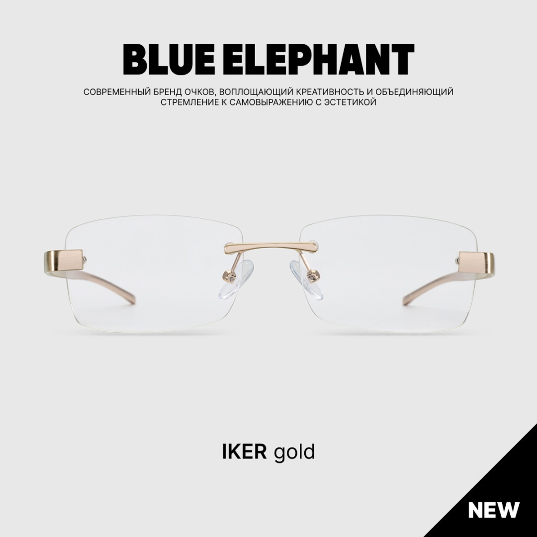 BLUE ELEPHANT очки квадратные однотонные