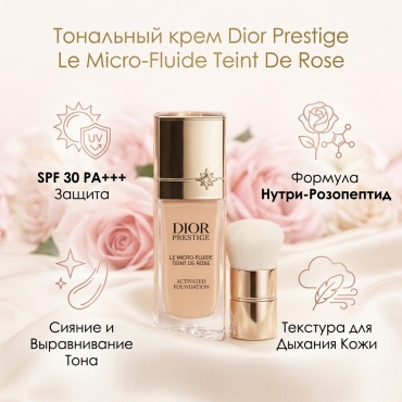 Dior Prestige Le Micro-Fluide Teint De Rose тональный крем 1W 30 мл