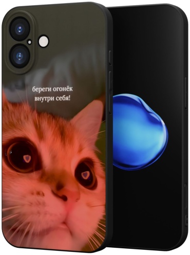 Чехол Mcover для Apple iPhone 16 рисунок